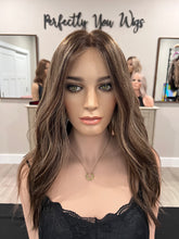 Load image into Gallery viewer, Melanie, new thin silk top lace front, 19” layered length with premium Brazilian texture hair
