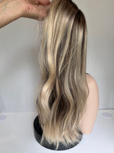 Load image into Gallery viewer, Victoria, 20” layered blonde, medium cap with premium euro quality hair
