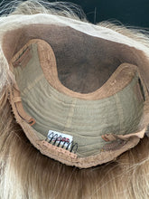 Load image into Gallery viewer, Lucy 10x11 whopper style topper, 19” layered length, with premium Brazilian texture hair
