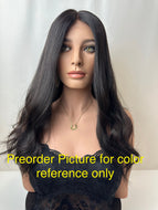 Preorder photo just for color reference Jessie, 26” length, silk top lace front small cap