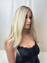 Load image into Gallery viewer, Viola is a 10x11 whopper style topper, 21&quot; length made with premium Euro quality human hair
