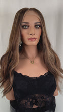 Load and play video in Gallery viewer, Lillian is a 21&quot; length, small cap made with premium Brazilian quality human hair
