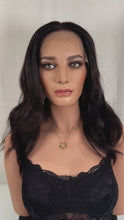 Load and play video in Gallery viewer, Jessie is a 19&quot; length, small cap made with premium Brazilian quality human hair
