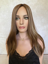 Load image into Gallery viewer, Sale Sierra 8X8 silk top topper, 20” in length, premium brazilian quality hair
